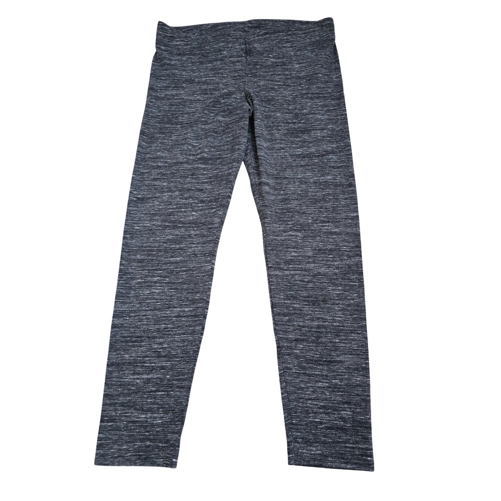 Time and Tru Womens XL 16-18 Space Dye Grey High Rise Fitted Leggings New